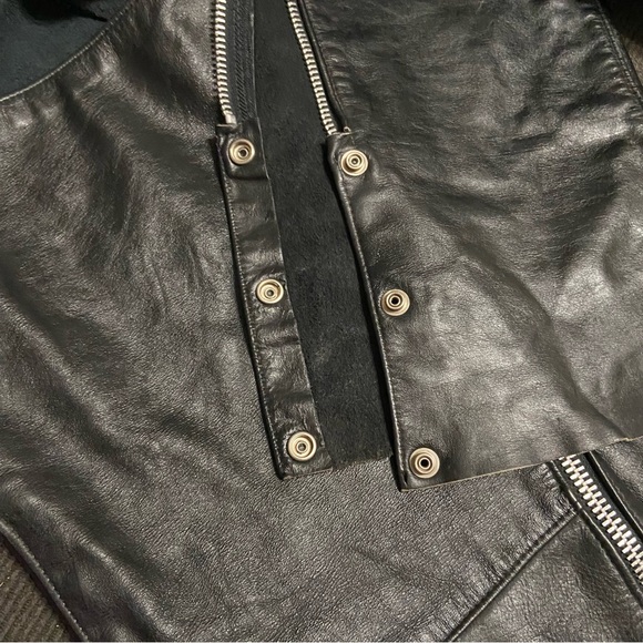 Steer Brand Women’s Blk Leather Motorcycle Biker Chaps Riding Pants - Picture 11 of 16